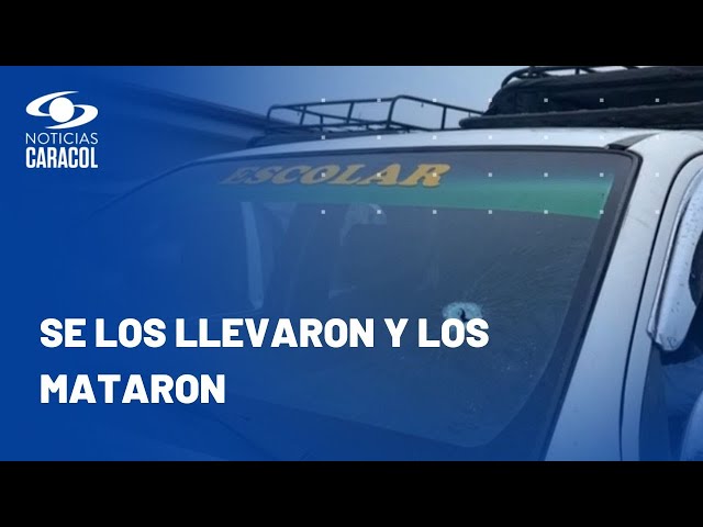 Asesinan en Piamonte, Cauca, a padre e hijo luego de ataque a ruta escolar