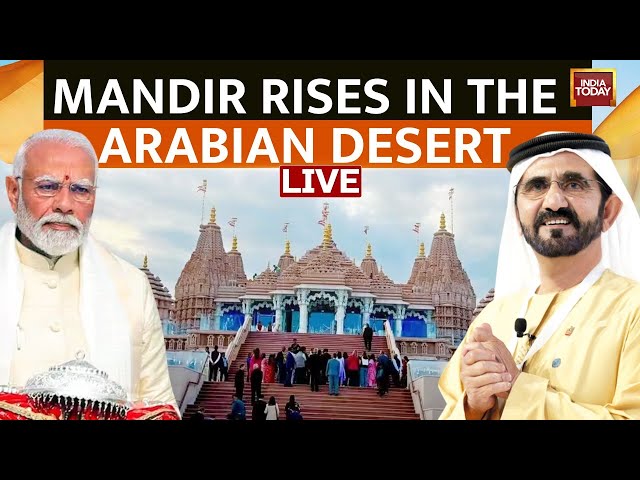 Abu Dhabi Temple Inauguration LIVE: PM Modi Inaugurates Abu Dhabi's 1st Hindu Temple | UAE Temp