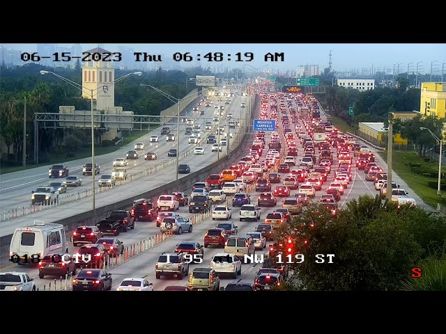 Incrementa el tráfico en Miami en 30% desde 2021 habiéndola entre las más congestionadas del mundo