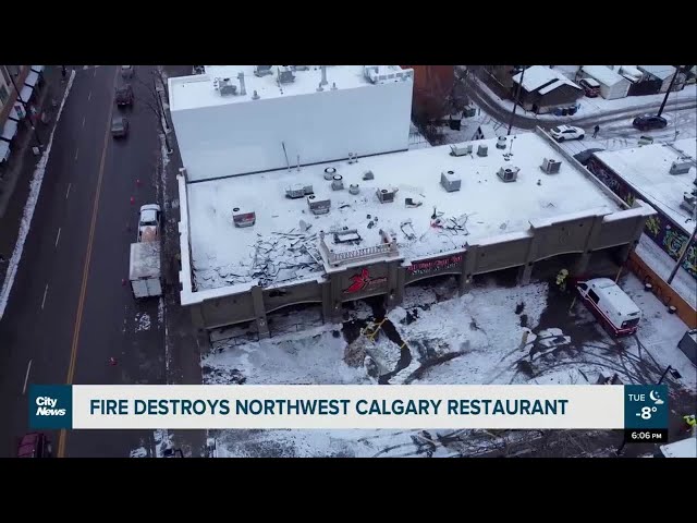 Fire destroys northwest Calgary restaurant