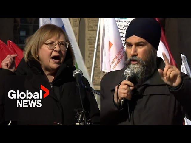 Hundreds rally in Canada’s capital to demand fair public health-care wages and reform