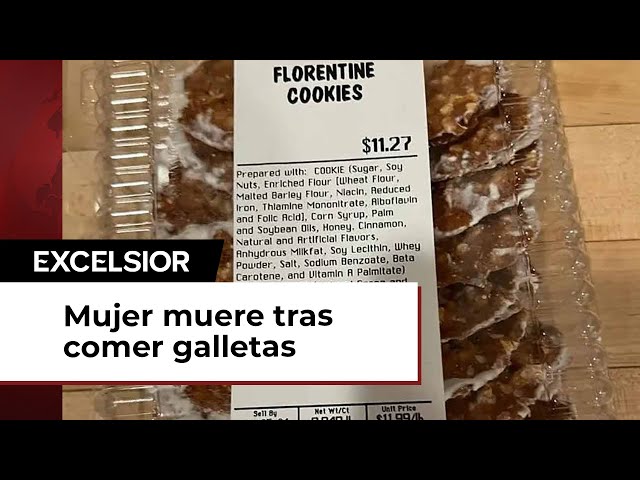 ⁣Mujer muere tras comer galletas; esta fue la causa