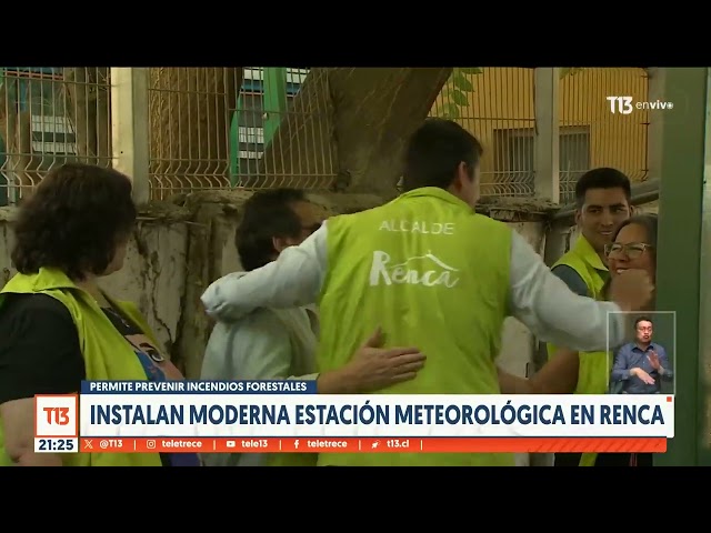 Instalan moderna estación meteorológica en Renca