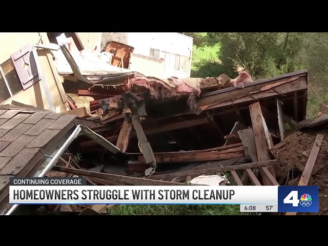 LA homeowners struggle to find resources for damages left by heavy storms