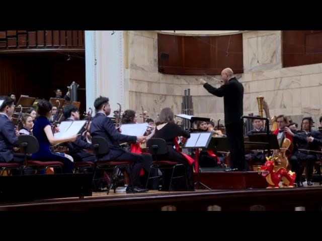 ⁣Китайский национальный традиционный оркестр выступил в Варшаве