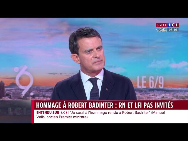 "Totalement éloignée de la gauche, rien n'est possible avec LFI", assure Manuel Valls