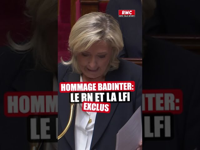 Hommage à Robert Badinter : Le RN et la LFI exclus