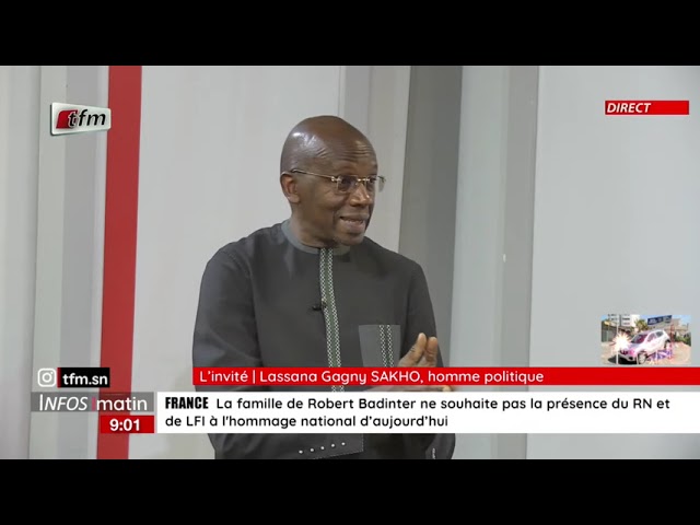 L'nvité d'infos matin : Lassana Gagny Sakho, homme politique