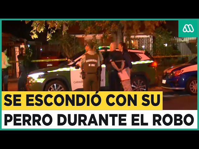 Afectado se escondió su perro durante el robo a su vivienda