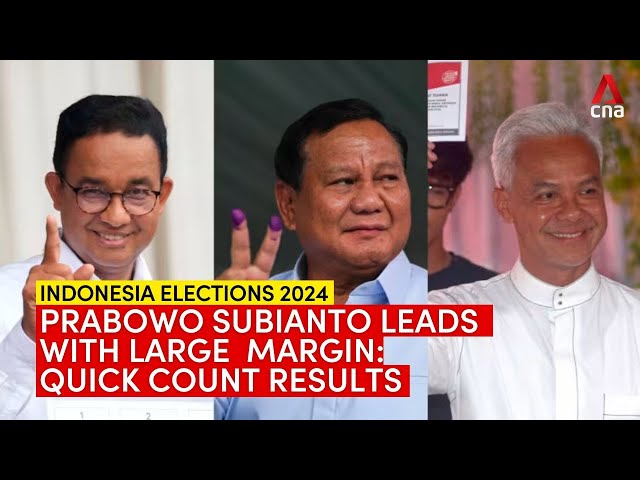 Quick count results put Prabowo Subianto in the lead with more than 58% of votes