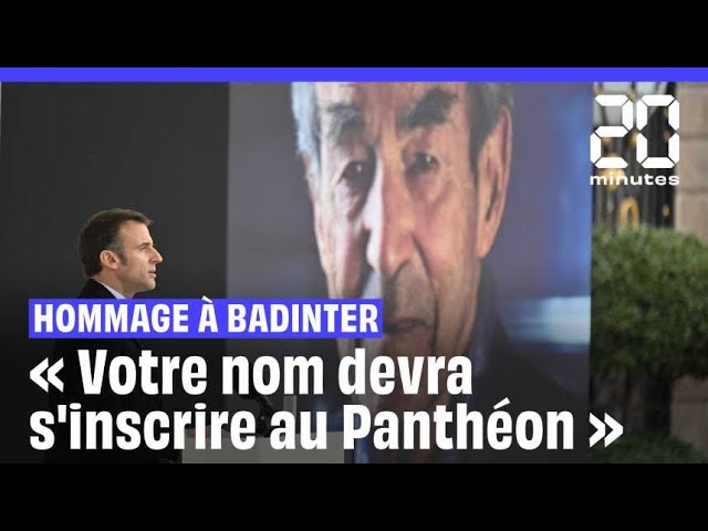 Macron sur Badinter : « Votre nom devra s'inscrire au Panthéon » #shorts