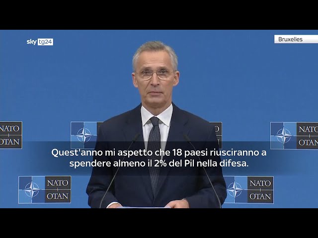 ⁣Stoltenberg: 18 paesi spenderanno il 2% nel 2024