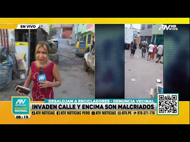 Vecinos de SJM invaden la calle, la vuelven almacén y se enfrentan a fiscalizadores