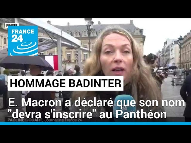 Emmanuel Macron rend hommage à Badinter, dont le nom "devra s'inscrire" au Panthéon •