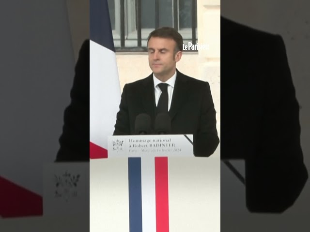 Hommage de Macron à Badinter : « Votre nom devra s'inscrire au Panthéon »