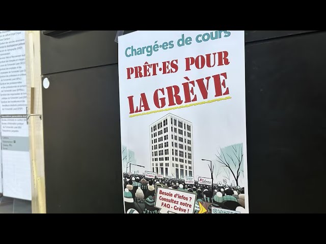 Grève des chargés de cours de l’Université Laval dès jeudi