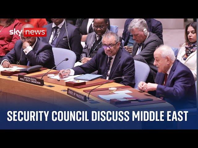 Watch live: UN Security Council meeting discussing the situation in the Middle East