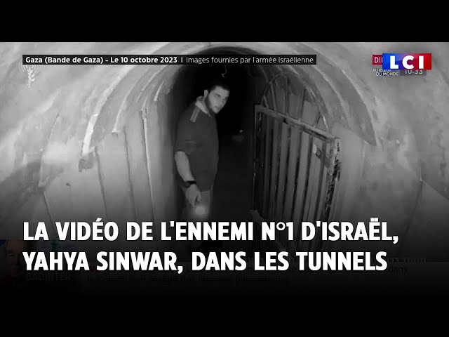 La vidéo de l'ennemi numéro 1 d'Israël, Yahya Sinwar, dans les tunnels à Gaza avec sa 