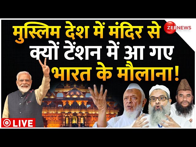 Indian Maulana Reaction On Hindu Temple UAE LIVE : यूएई में हिंदू मंदिर से क्यों डरे मौलाना!|Modi