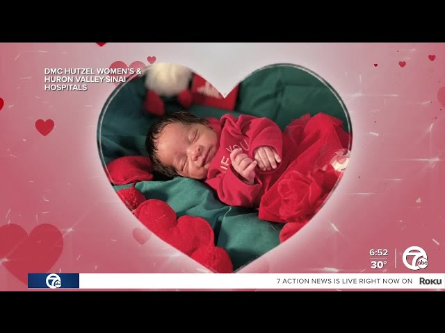 ⁣DMC NICU patients dressed as 'Sweet Valentines' for Valentine’s Day