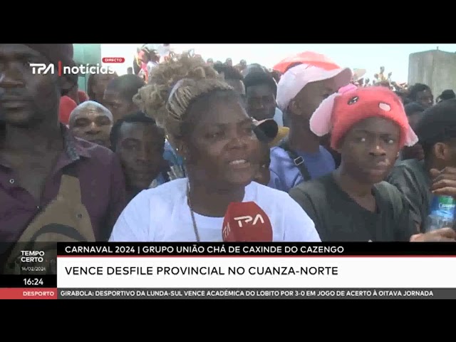 Carnaval 2024 - grupo União Chá de Caxinde do Cazengo vence desfile provincial no Cuanza-Norte