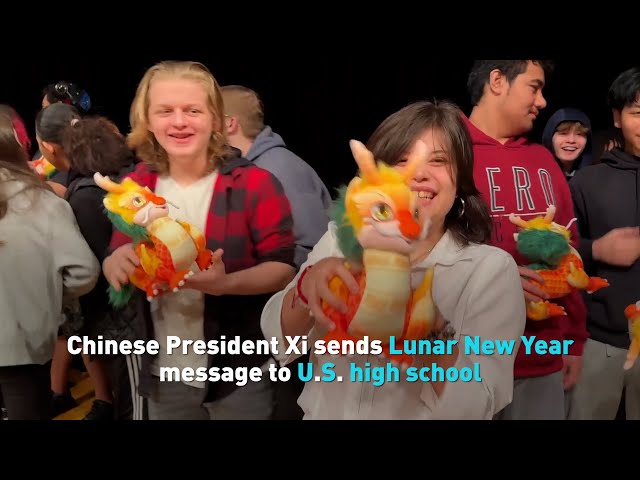 Chinese President Xi sends CNY message to U S  high school