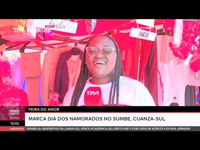 Feira do amor marca dia dos namorados no Sumbe, Cuanza-Sul