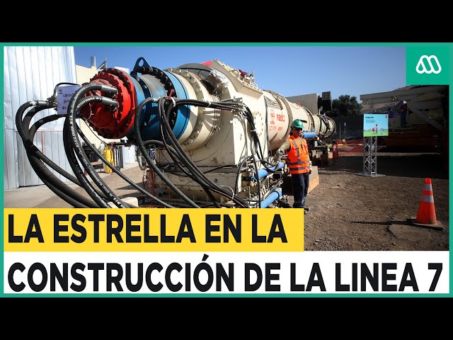 Esta es la máquina clave para la construcción de la línea 7 del Metro de Santiago