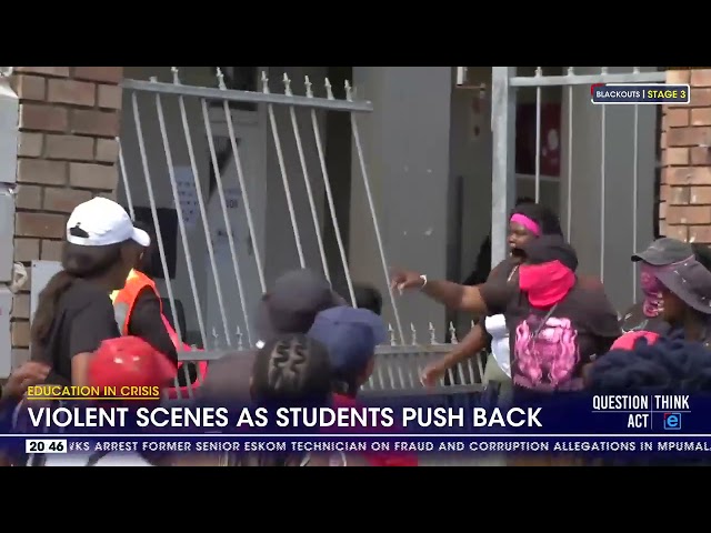 Violent scenes as Buffalo City College students push back