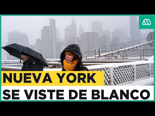 Nueva York se viste de blanco tras fuertes nevazones