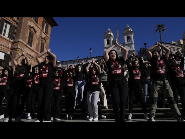 Rome : flash mob contre les violences faites aux femmes