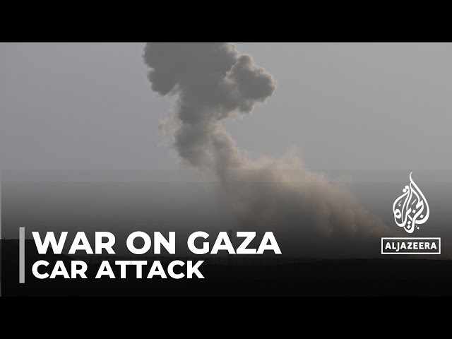 Gaza city car attack: Israeli strike kills six, including children