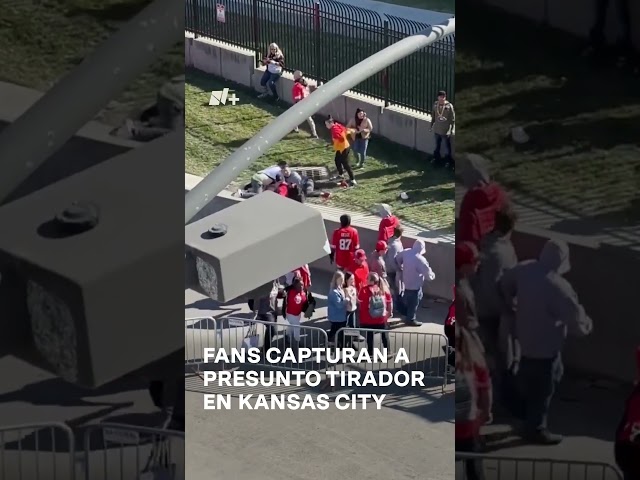 Tiroteo en Kansas City: Fans capturan a presunto tirador - N+ #Shorts