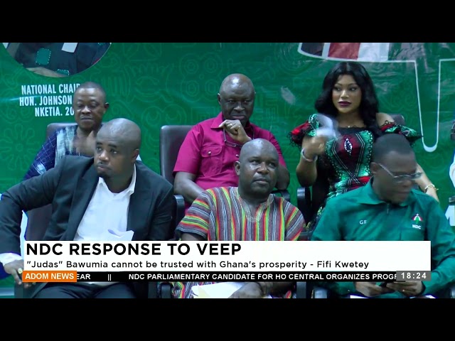 NDC to Veep: ‘Judas’ Bawumia cannot be trusted with Ghana’s prosperity – Fifi Kwetey (14-2-24)