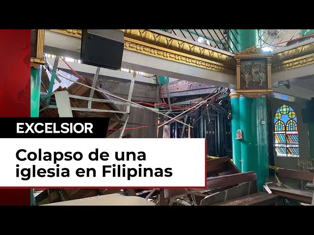 Colapso de una iglesia en Filipinas