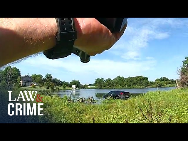 Bodycam: Ohio Man Crashes Car into Pond After Crazy High-Speed Chase With Police