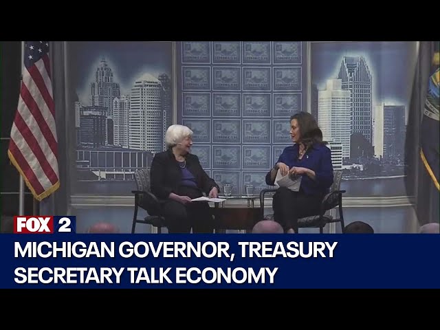 Whitmer, Yellen talk economy in Detroit