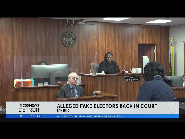 Alleged fake Michigan electors back in court