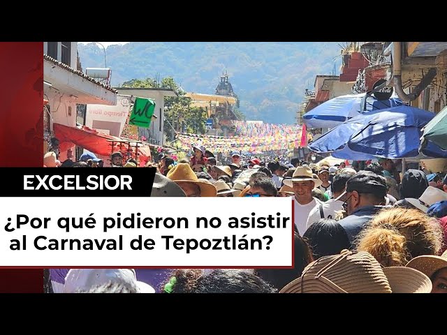 Por saturación y violencia, suspenden el Carnaval de Tepoztlán