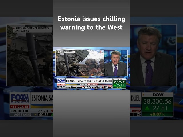 Estonia warns Russia is preparing for decades-long military conflict with the West #shorts