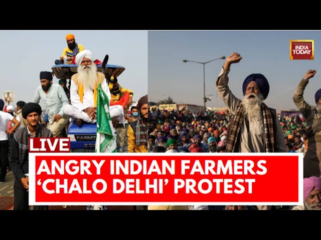 Farmer Protest LIVE: Farmer Protest In Delhi LIVE | Farmer Protest News | Delhi Chalo Protest LIVE