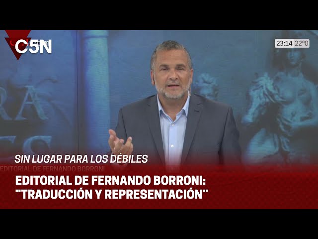 EDITORIAL de FERNANDO BORROINI en SIN LUGAR PARA LOS DÉBILES: ¨TRADUCCIÓN Y REPRESENTACIÓN¨