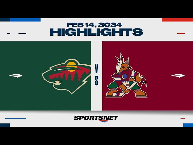 NHL Highlights | Wild vs. Coyotes - February 14, 2024