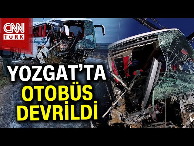 Yozgat'ta Feci Kaza: Yolcu Otobüsü Devrildi... Ölü ve Yaralılar Var #Haber