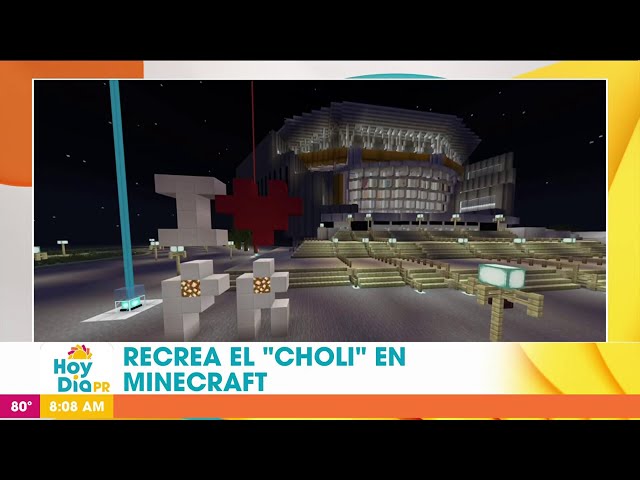 Ponceño recrea lugares icónicos de Puerto Rico en el vídeojuego "Minecraft"