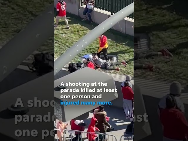 Video shows moment a suspected gunman was tackled at Chiefs parade #Shorts