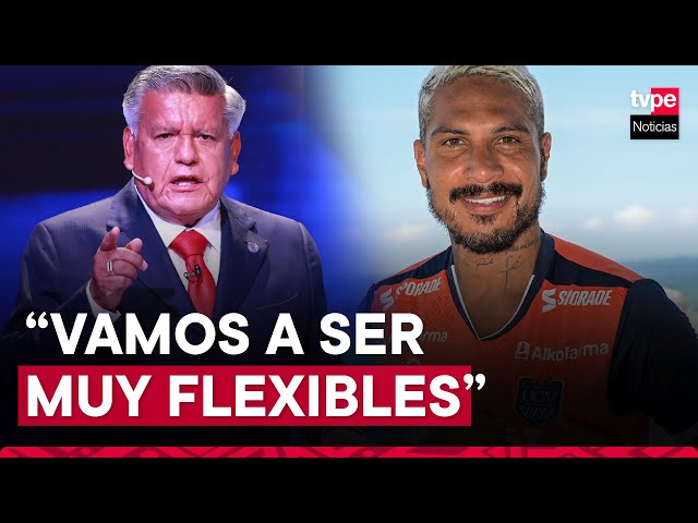 César Acuña: Paolo Guerrero tiene que evaluar entre su familia o jugar fútbol