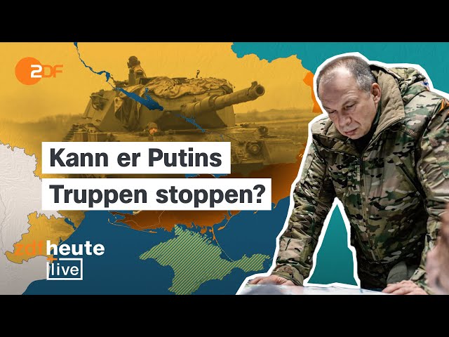 Kann Syrskyj Putins Truppen stoppen? Neuem Armeechef droht Niederlage in Awdijiwka | ZDFheute live