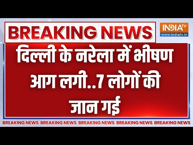 Delhi Breaking : दिल्ली के नरेला में अलीपुर मार्केट में अग्निकांड..7 लोगों की गई जान