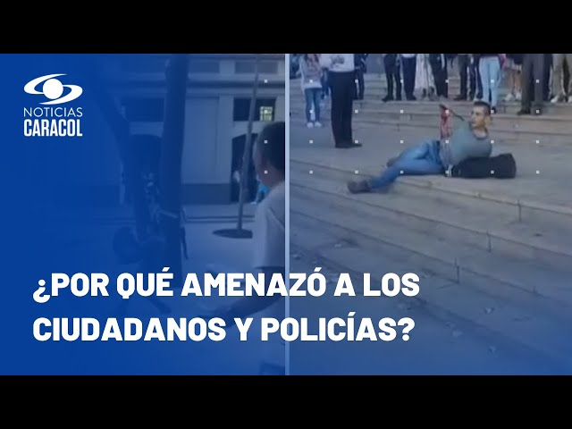 ¿Qué se sabe del hombre con machete que causó pánico en Medellín?